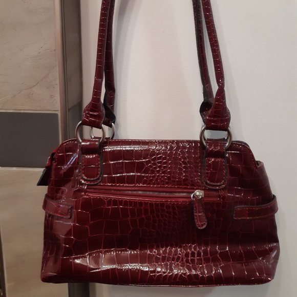 Burgundy/Maroon Purse Handbag Richardo Beverly Hills Medium Size - Picture 2 of 8